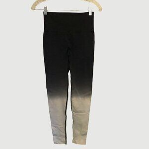 Nikkib ombre high waisted ruching leggings
